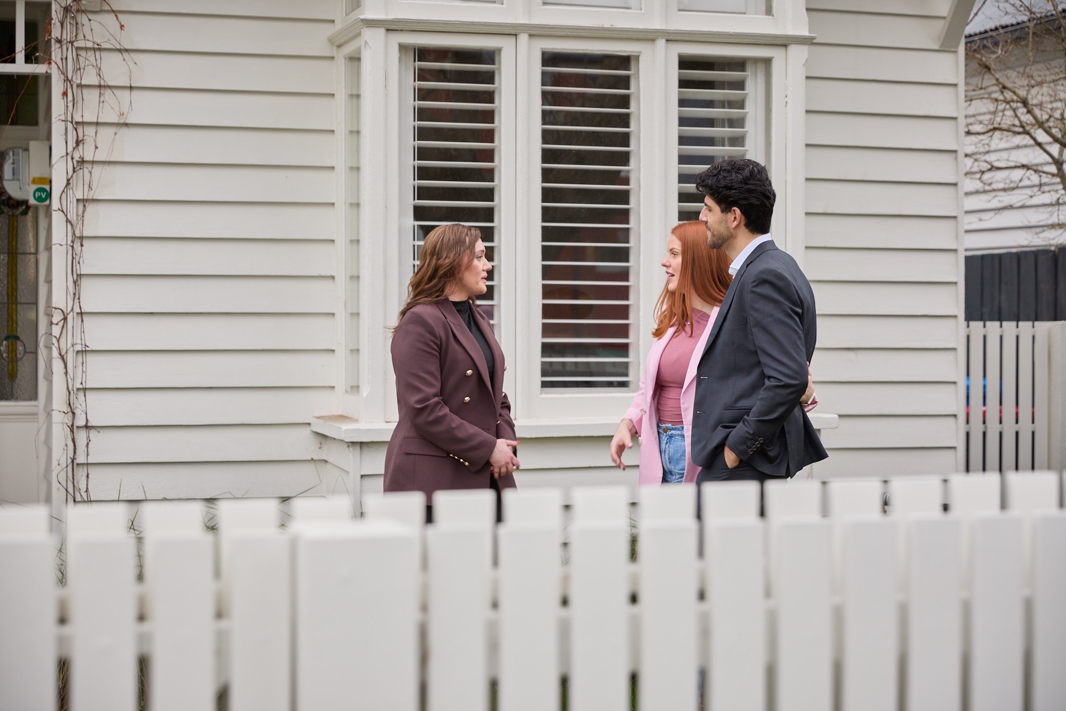 Wolfbrook property manager consulting with clients